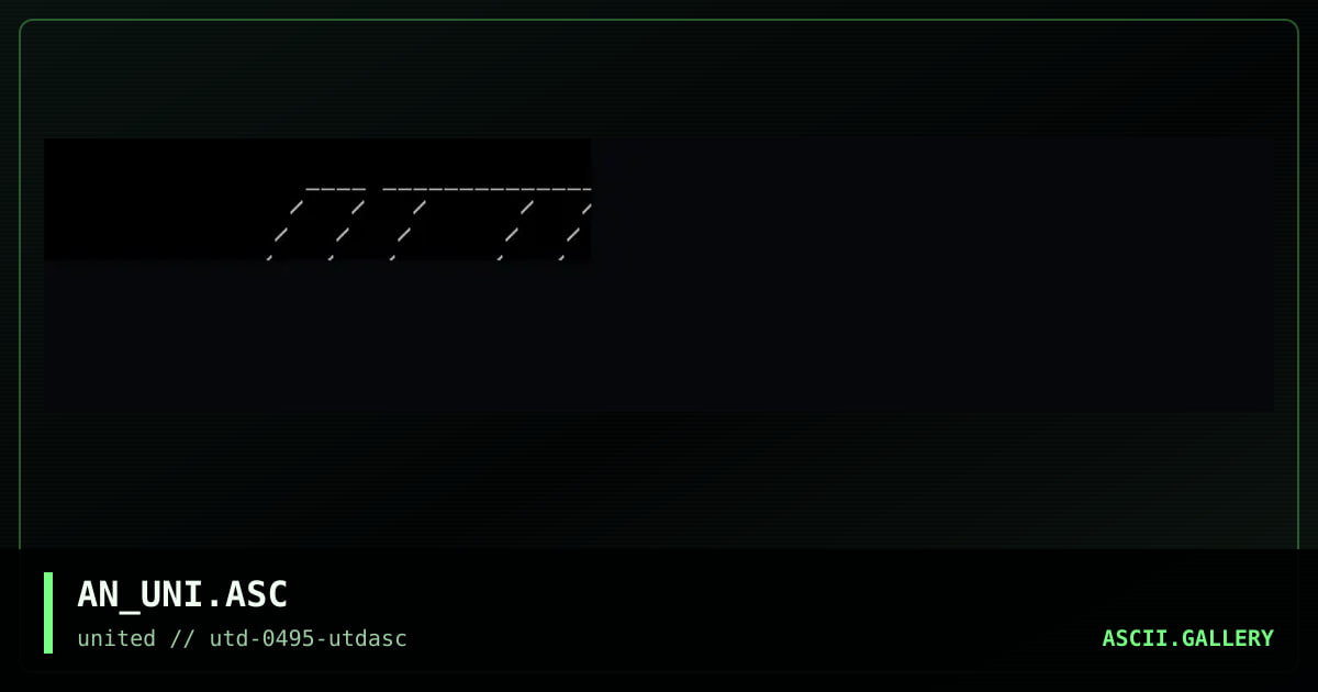 UNiTED ASCii Logo, by airborn, 1995
