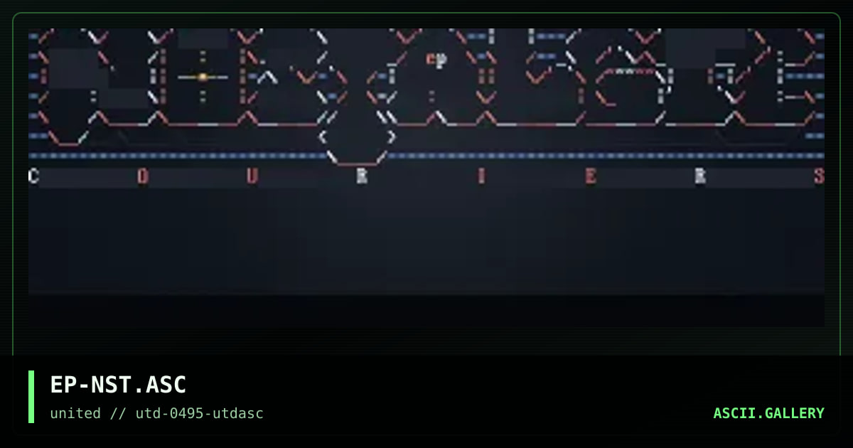Nostalgic ASCii Logo, by epidemic, 1995