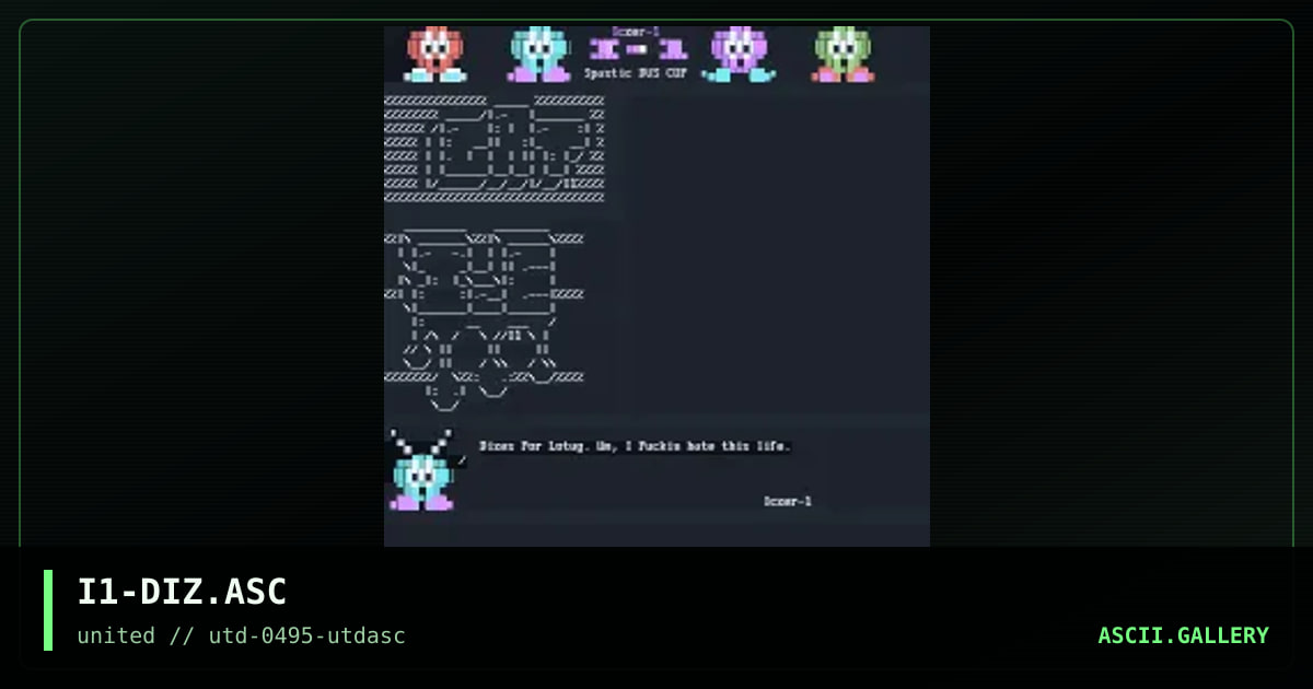 Diz's ASCii, by iczer-1, 1995
