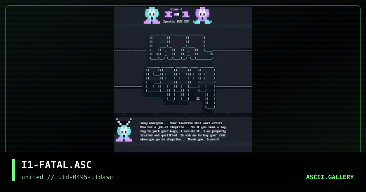 Fatal Error ASCii, by iczer-1, 1995