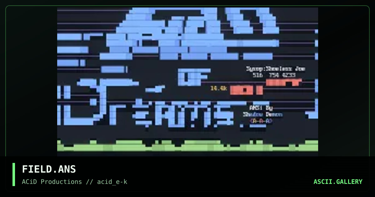 FIELD.ANS, by shadow demon, 1990