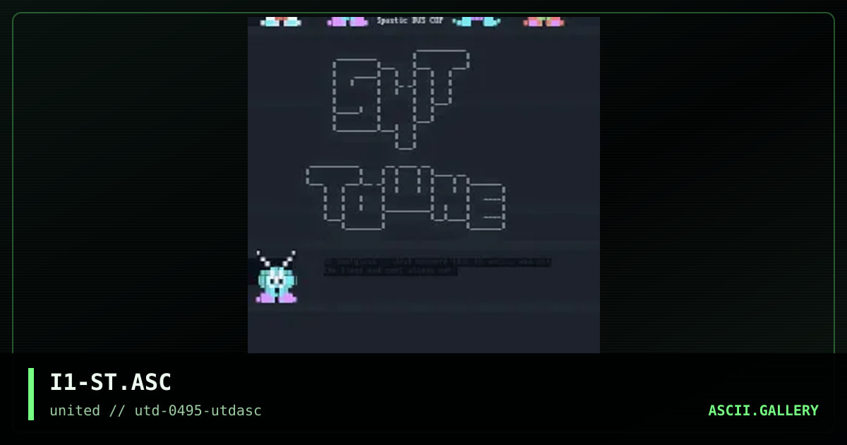 Shit Towne ASCii, by iczer-1, 1995
