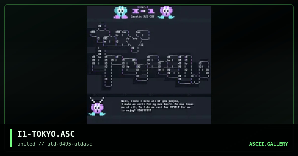 Tokyo Underground ASCii, by iczer-1, 1995