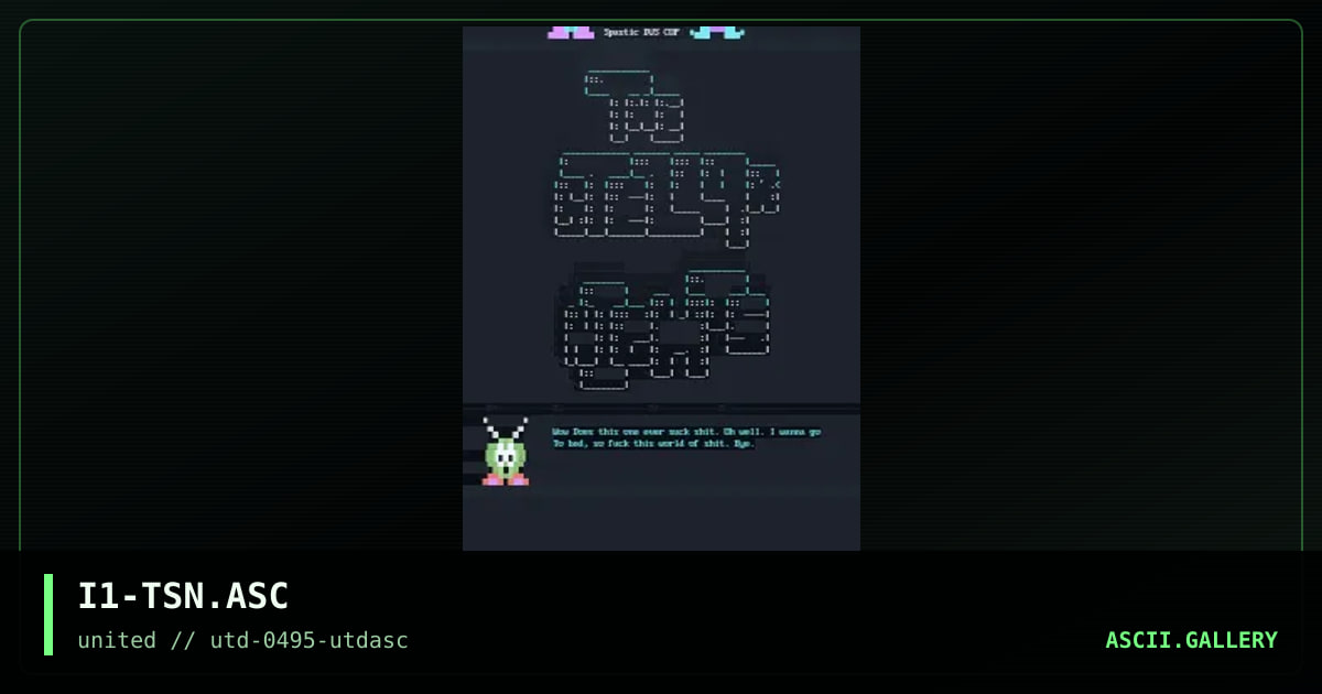 The Stellar Nights ASCii, by iczer-1, 1995