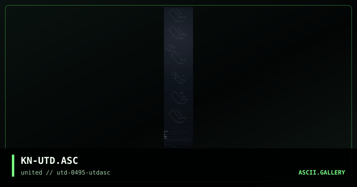 UNiTED ASCii Logo, by kaine, 1995