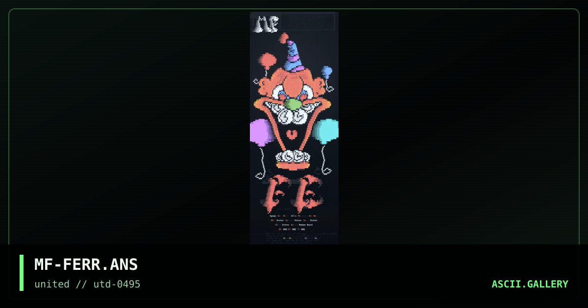 Fatal Error ANSi, by morbid fixation, 1995