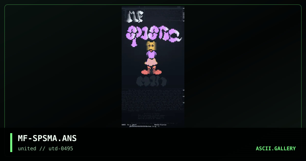 MF-SPSMA.ANS, by morbid fixation, 1995