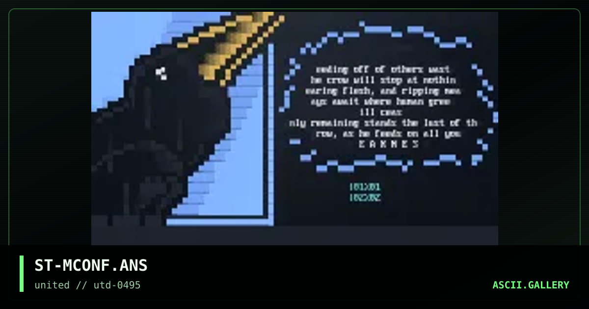 Conference ANSi, by strychnine, 1995
