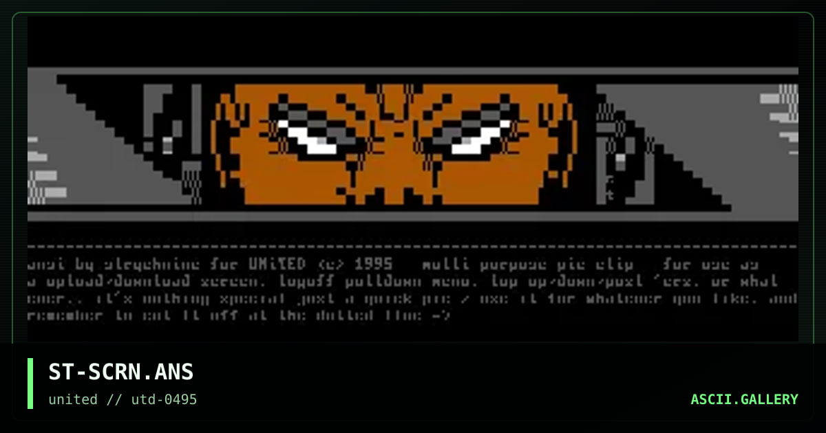 Multi Purpose ANSi, by strychnine, 1995