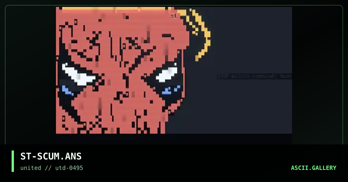 SCUM Matrix ANSi, by stain, 1995