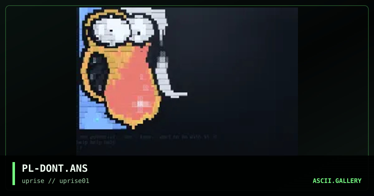 PL-DONT.ANS, by playdoe, 1998