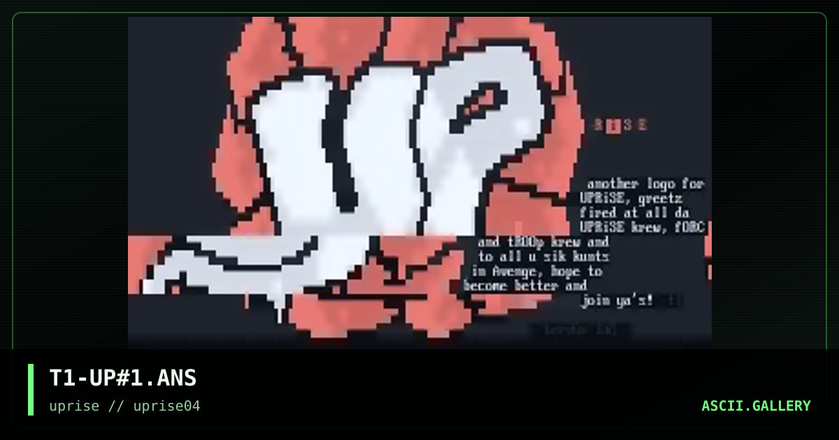 T1-UP#1.ANS, by terror 108, 1998