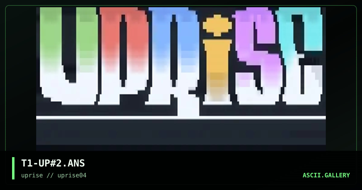 T1-UP#2.ANS, by terror 108, 1998