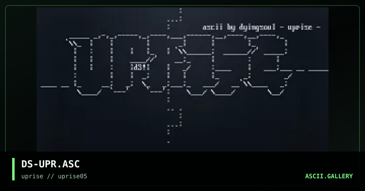 DS-UPR.ASC, by dyingsoul, 1998