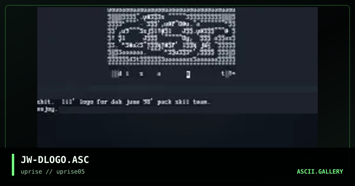 JW-DLOGO.ASC, by jawah, 1998