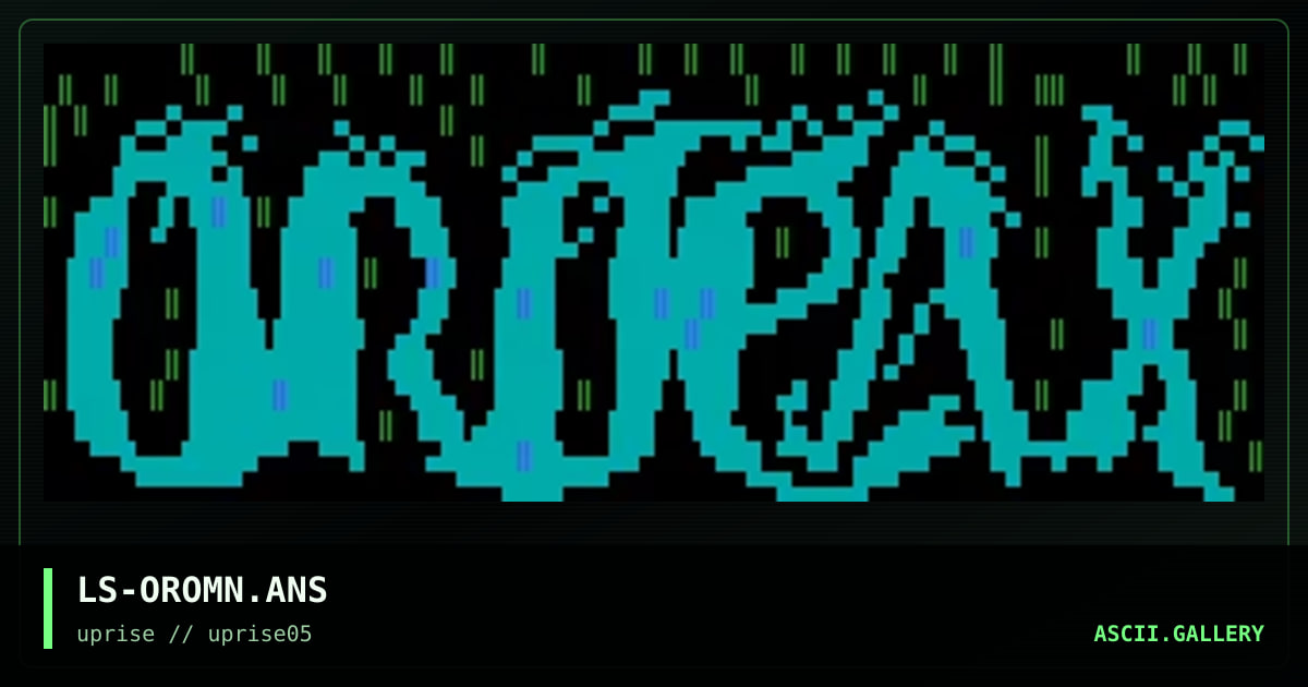 LS-OROMN.ANS, by lost soul, 1998