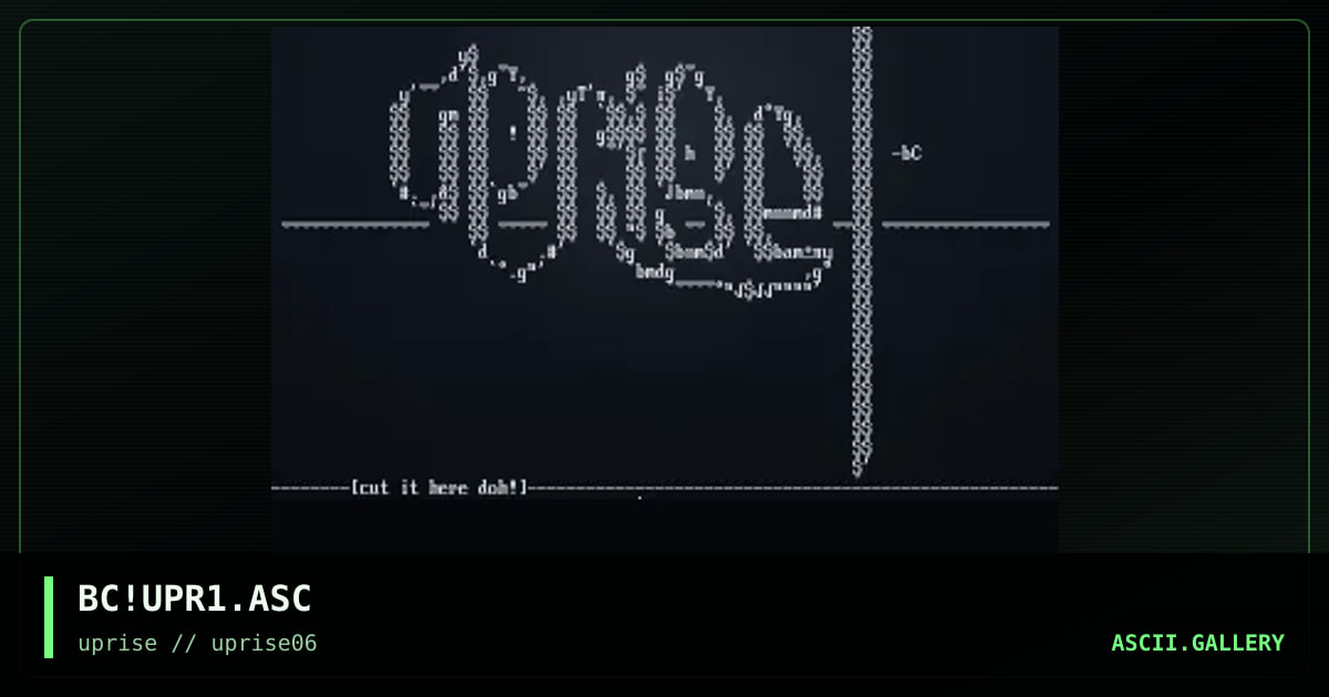 uprise logo, by bc, 1998