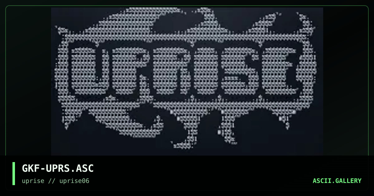 uprise logo, by gfk, 1998