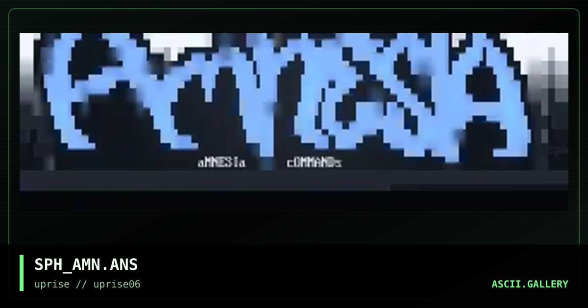 amnesia, by sephiroth, 1998