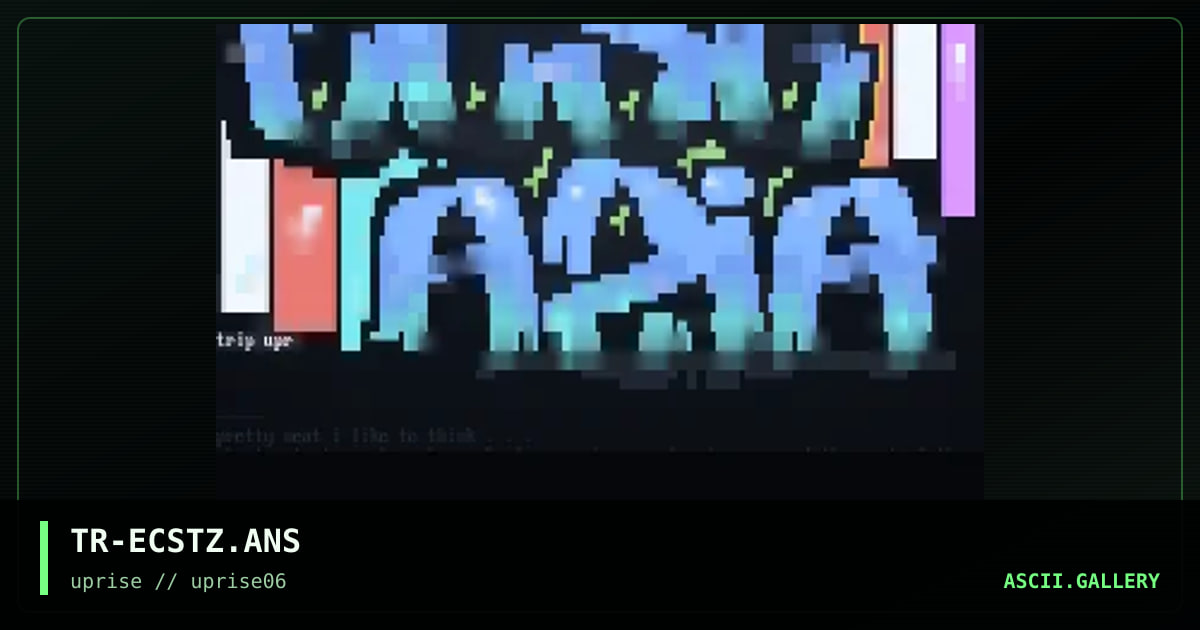 Ecstazia BBS, by trippah, 1998