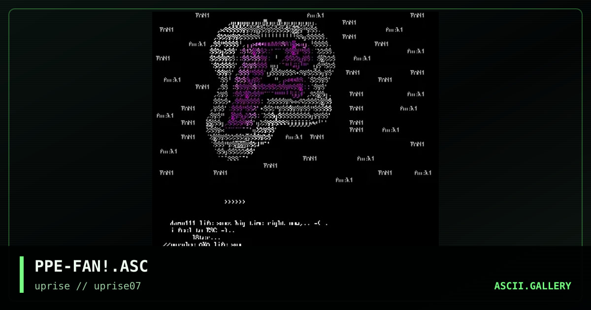 PPE-FAN!.ASC, by purplee, 1998