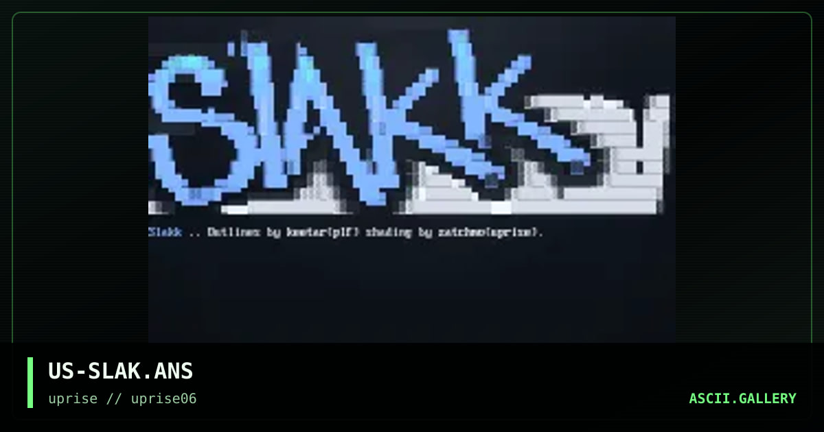 Slakk, by keetar, zatchmo, 1998