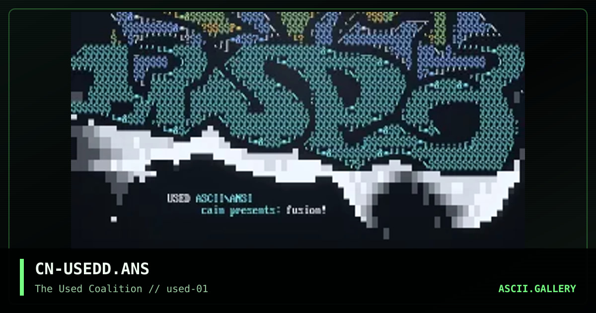 CN-USEDD.ANS, by cain, 1999