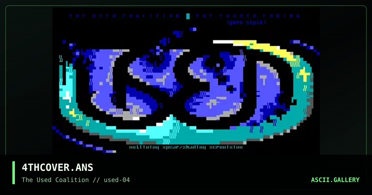 Cover Ansi, by spear, zerovision, 2000