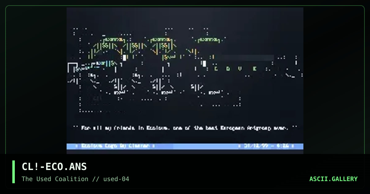 Ecolove, by cleaner, 2000