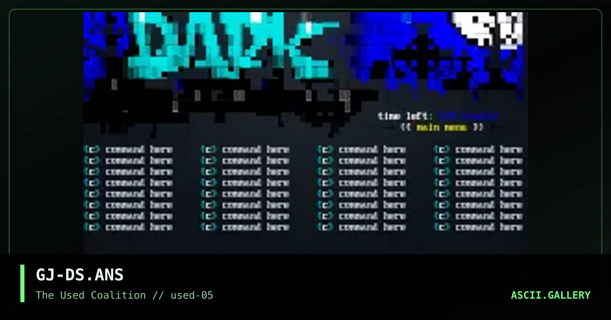 dark sorrow menu, by grymmjack, 2000