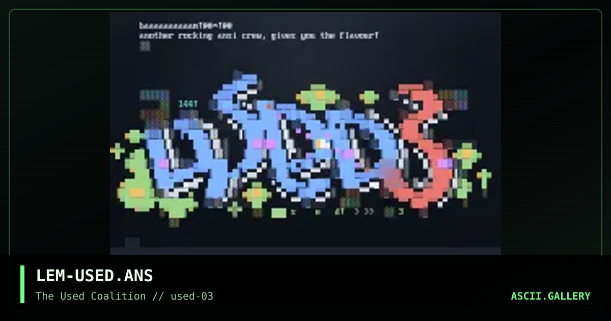 USED3, by lemon 1one, 2000