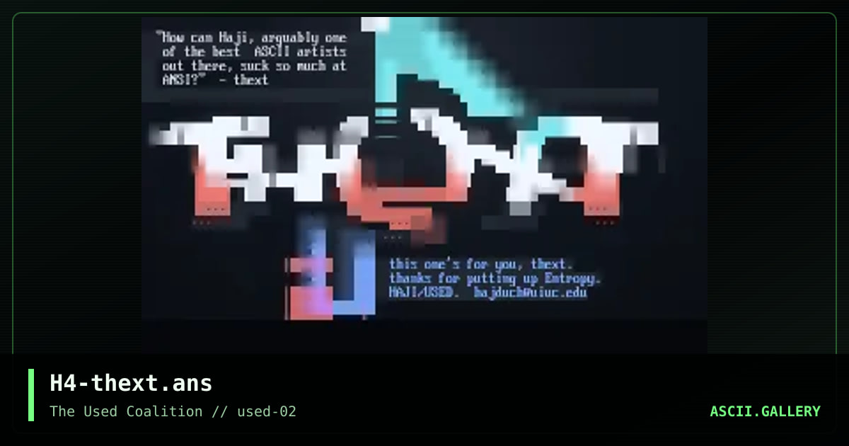 Thext, by haji, 1999