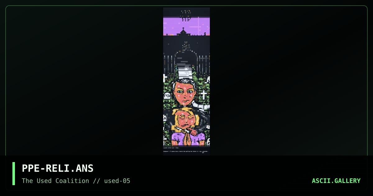 Ansi isn't about advertisement, by propane, 2000