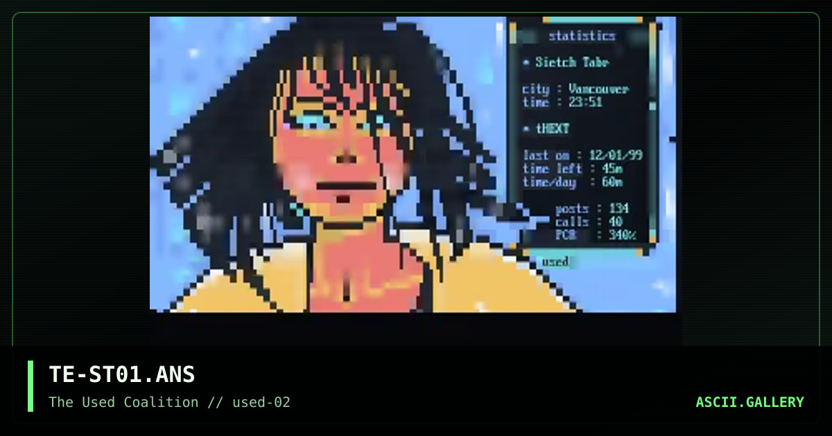 Sietch Tabr statscreen, by thext, 1999