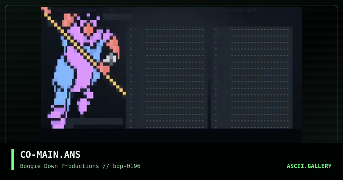 Main menu, by coeffey, 1996