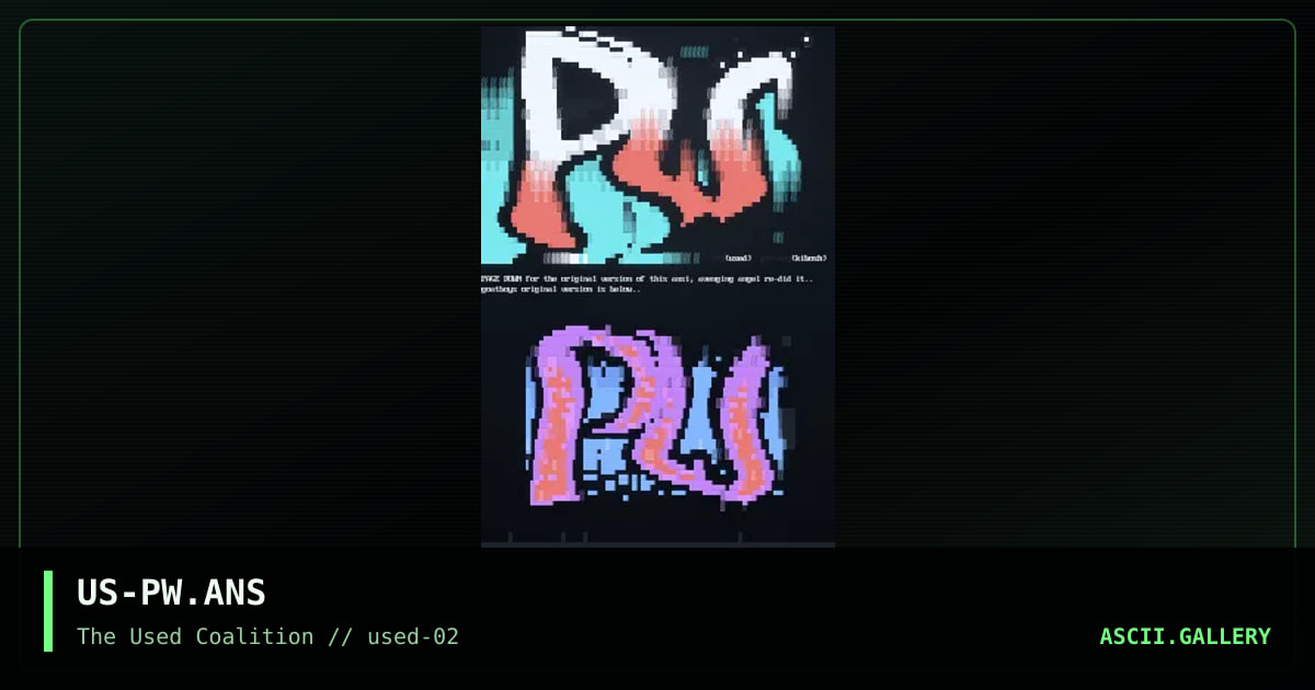PW, by avenging angel, goatboy, 1999
