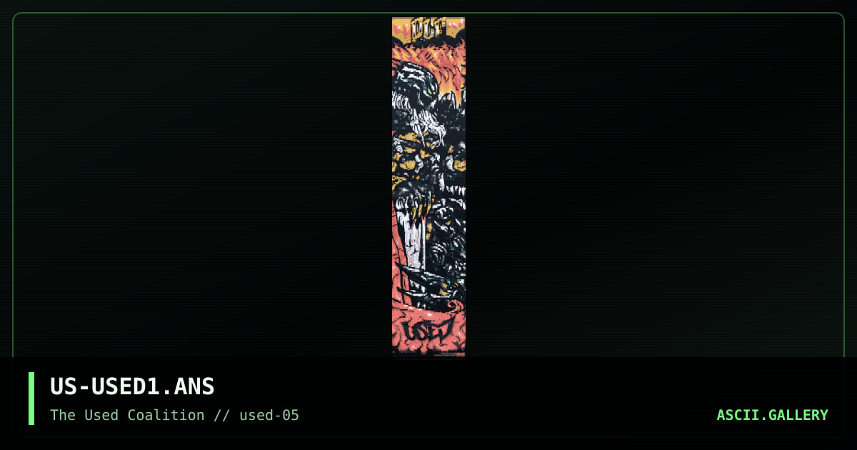The Used Coalition, by zerovision, big yellow man, grymmjack, spear, 2000