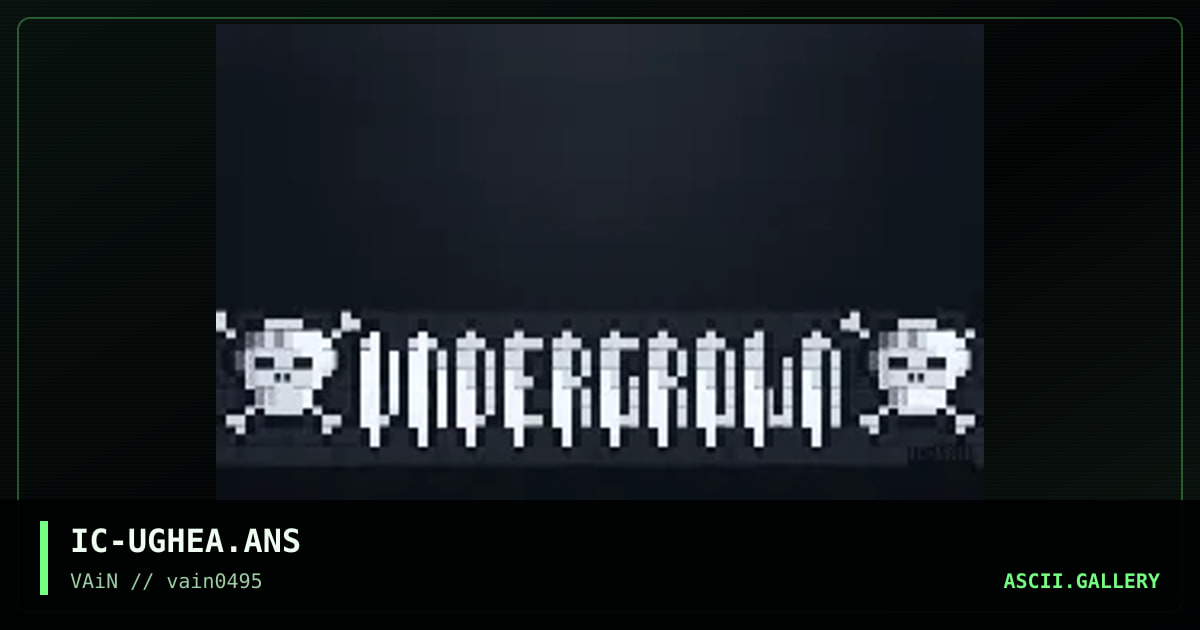 Header for Under grown E-MAG, by inner chaos, 1995
