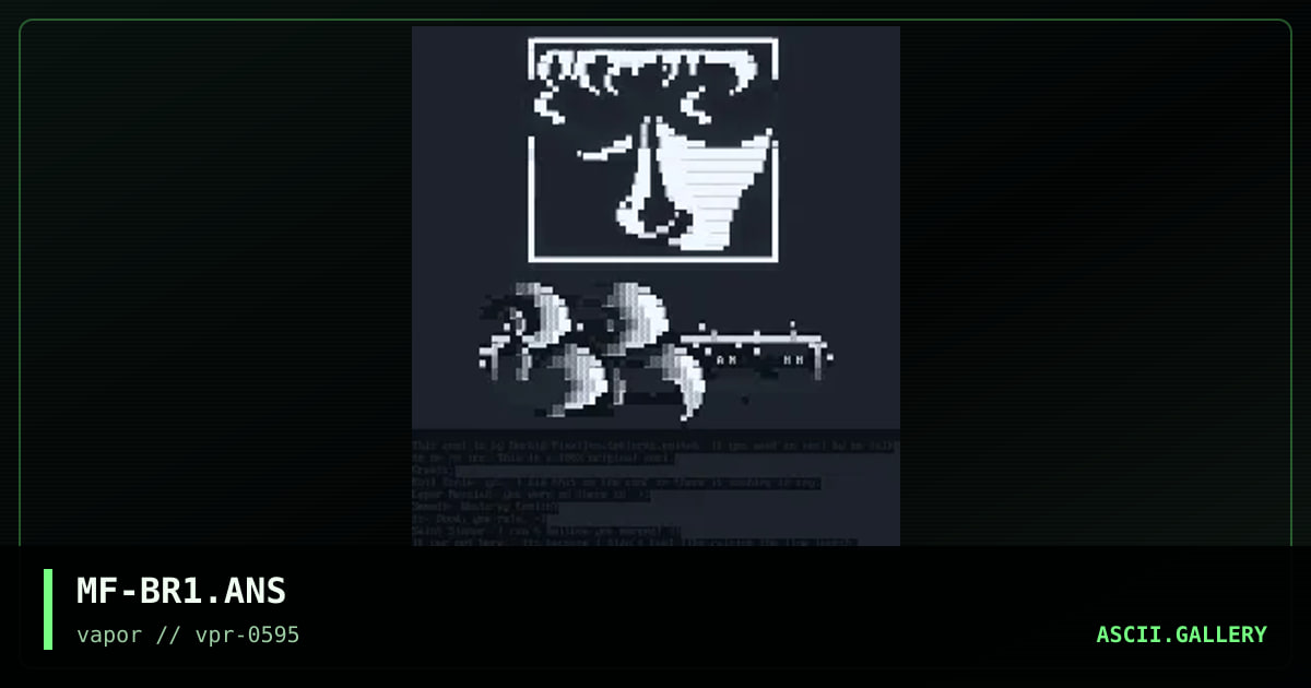 BRECHH, by morbid fixation, 1995