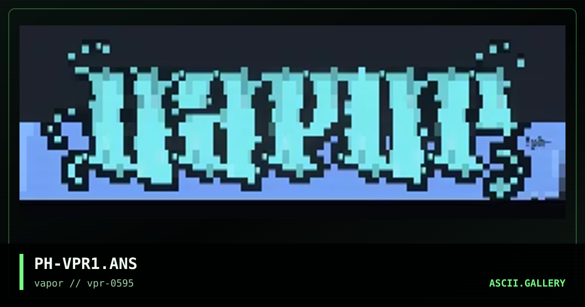 Vapor, by phatal, 1995