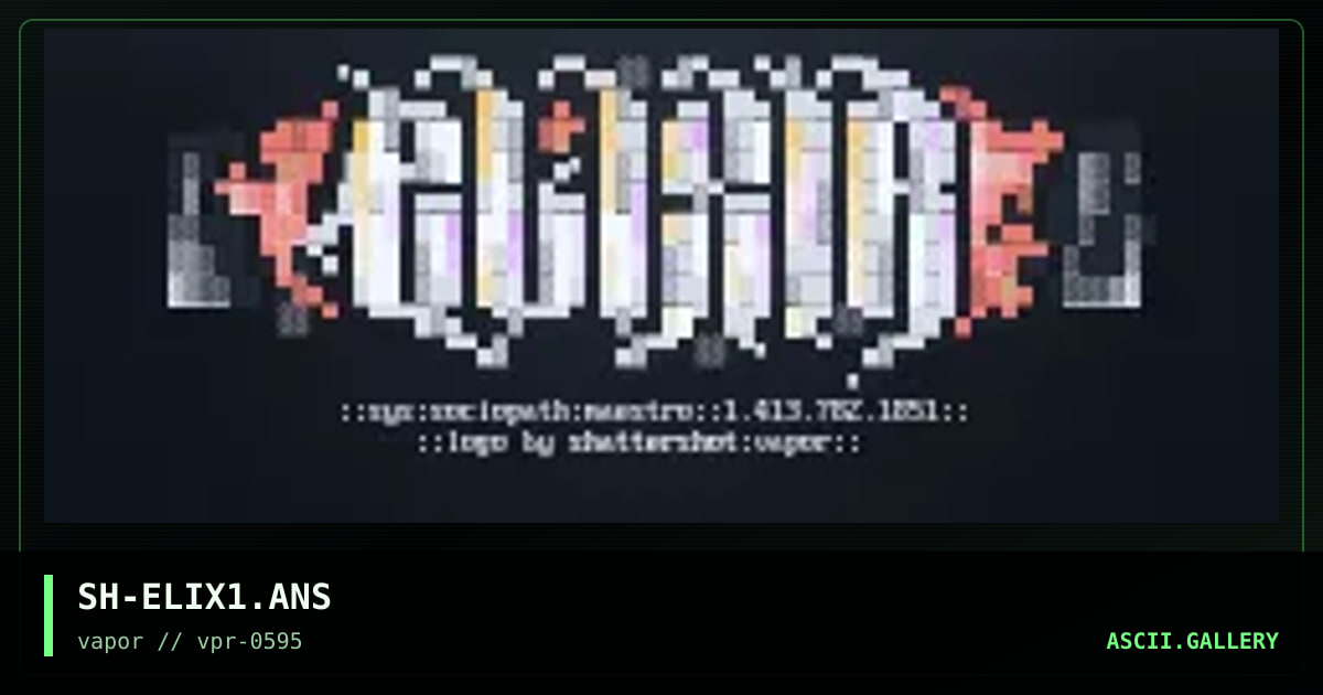 ::Elixir::, by shattershot, 1995