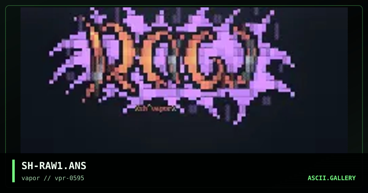::Raw Logo::, by shattershot, 1995