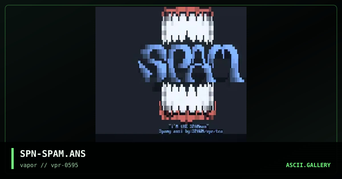 SPAM, by spawn, 1995