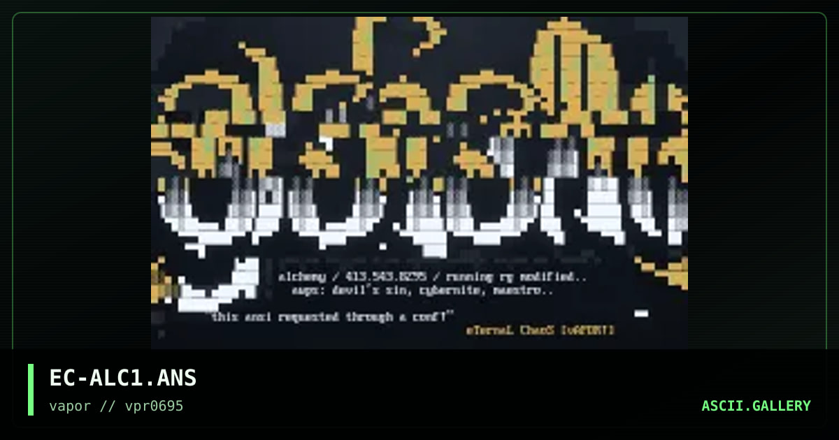 alchemy, by eternal chaos, 1995