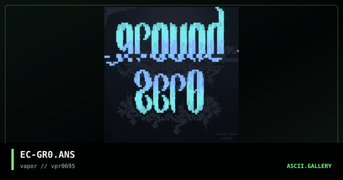 ground zer0, by eternal chaos, 1995