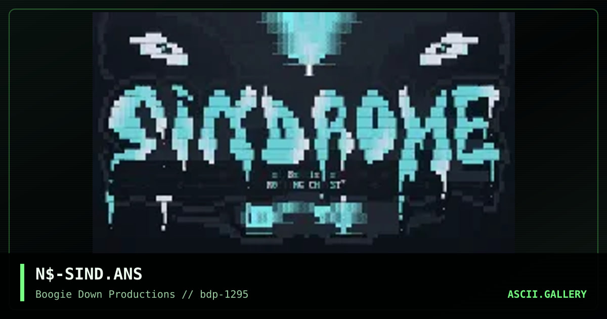 Sindrome, by nosferatu, 1995