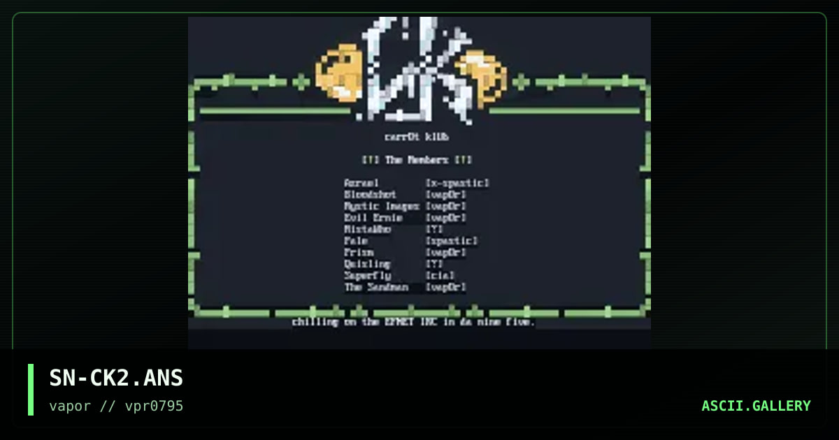 Carrot Klub Info!, by sandman, 1995