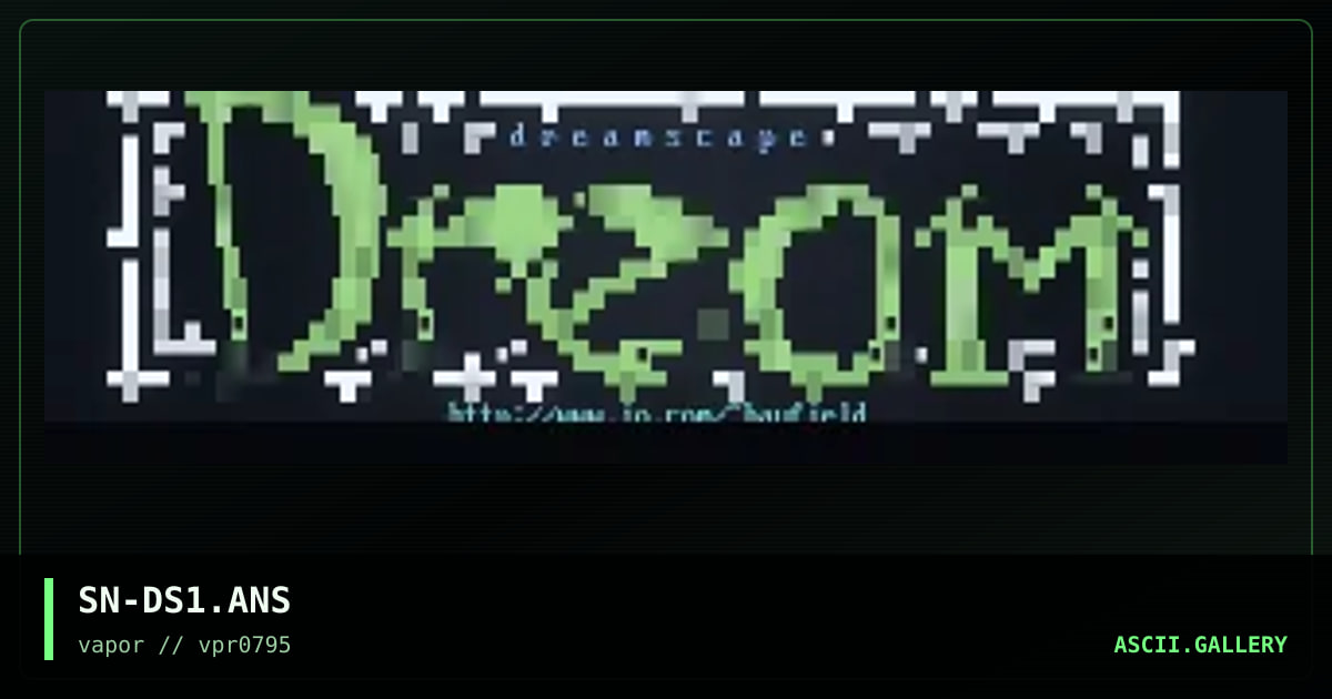 Dreamscape #1, by the sandman, 1995