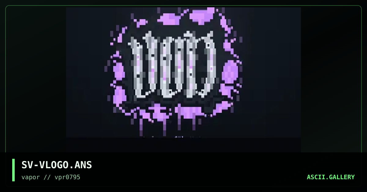 Vod Logo, by senseless violence, 1995