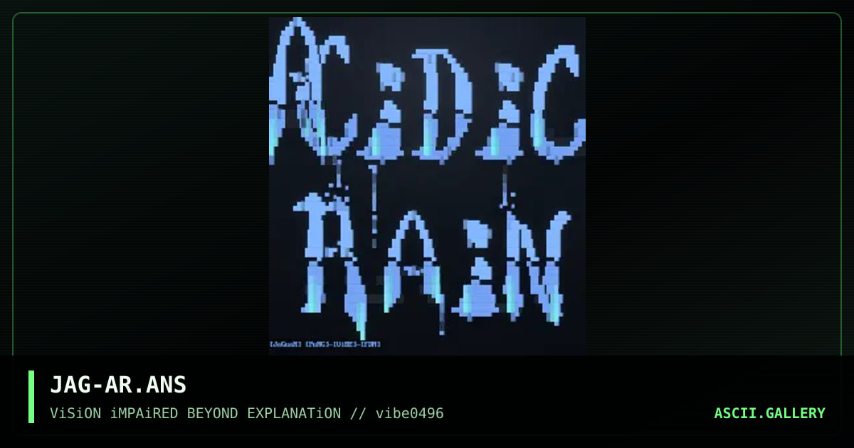 Acidic Rain, by jaguar, 1996